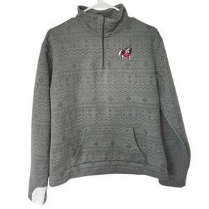 Gameday Couture Gray Georgia Bulldog Quarter-Zip. Sz. XL
